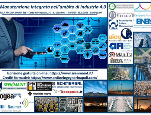 28 Settembre 2018. La Manutenzione Integrata Nell’ambito Di Industria 4.0