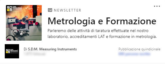 Newsletter Linkedin Metrologia e formazione